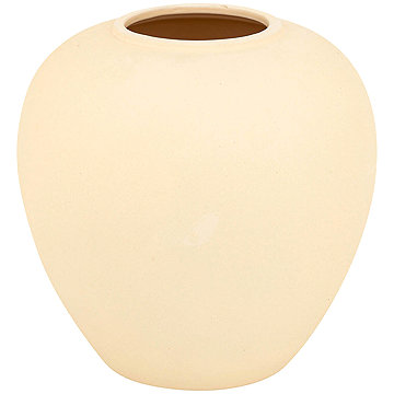 

Atmosphera Keramická váza koule RILY, 22 cm, béžová