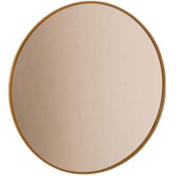 

Atmosphera Kulaté zrcadlo v kovovém rámu, průměr 38 cm, hnědý rám