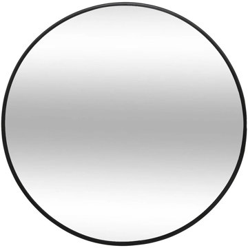 

Atmosphera Kulaté zrcadlo v kovovém rámu, průměr 38 cm, černý rám