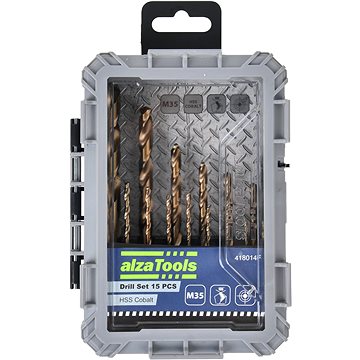 AlzaTools Cobalt Drill Bits Set 15PCS - Sada vrtáků