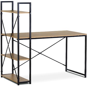 

HOMEPRO Asuan s regálem dekor dub, černo-hnědý 121 cm