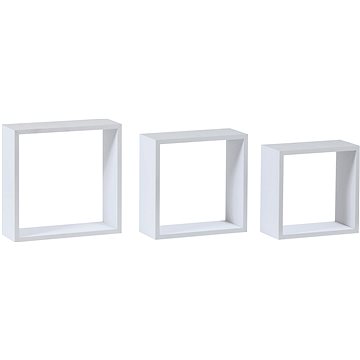

ARTIUM Set polic BERTA 30/27/24 cm, bílá