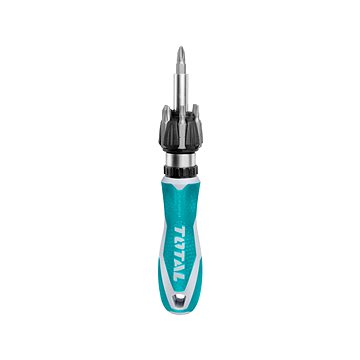 

TOTAL-TOOLS Šroubovák ráčnový, 8v1, CrV, industrial