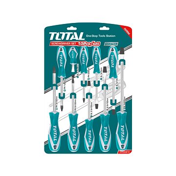

TOTAL-TOOLS Šroubováky, sada 10ks, CrV, industrial