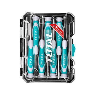 

TOTAL-TOOLS Šroubováky hodinářské, sada 7ks, CrV, industrial