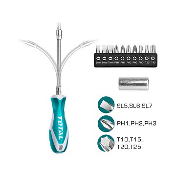 

TOTAL-TOOLS Šroubovák s hroty, sada 12ks