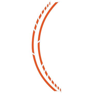 

FOLIATEC - samolepící linka na obvod kola RACING - oranžová