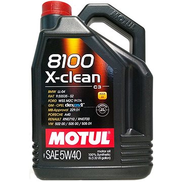 MOTUL 8100 X-CLEAN 5W40 5L - Motorový olej