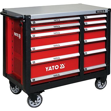 

YATO Skříňka dílenská pojízdná 6+6 zásuvek YT-09003