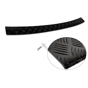 

AVISA Profilovaný ALU kryt prahu zadních dveří (černý - drážkovaný) pro Volvo V60 II, od r.v. 2019 -