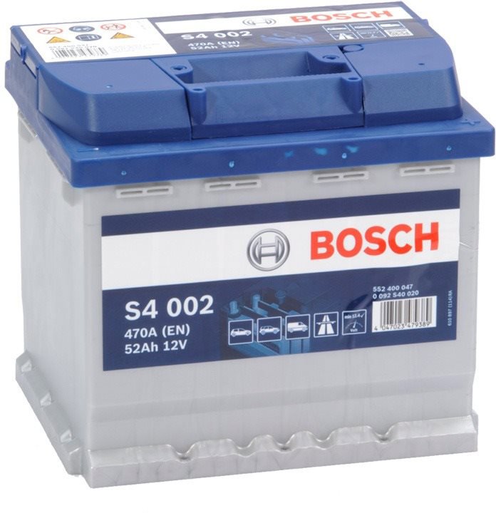 

BOSCH S4 002, 52Ah, 12V (0 092 S40 020) - UAMK instalace do vozu