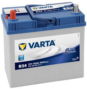 

VARTA BLUE Dynamic 45Ah, 12V, B34 - UAMK instalace do vozu