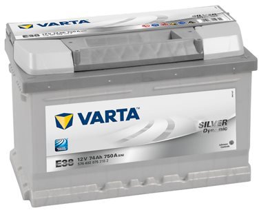 

VARTA SILVER Dynamic 74Ah, 12V, E38 - UAMK instalace do vozu