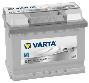 

VARTA SILVER Dynamic 63Ah, 12V, D15 - UAMK instalace do vozu