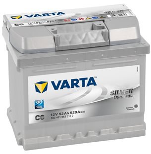 

VARTA SILVER Dynamic 52Ah, 12V, C6 - UAMK instalace do vozu