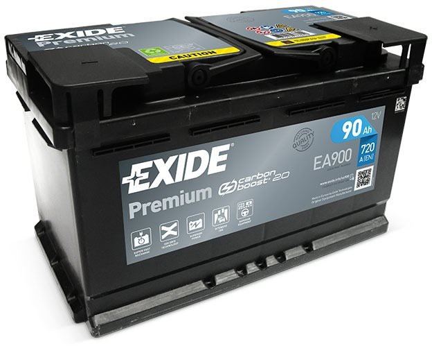 

EXIDE Premium 90Ah, 12V, EA900 - UAMK instalace do vozu