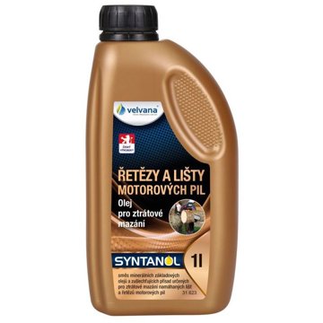 

VELVANA Syntanol pro ztrátové mazání na řetězy a lišty motorových pil, 1l