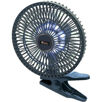 

Compass Silent ventilátor 210mm AKU nabíjecí 2000 mAh s osvětlením klips