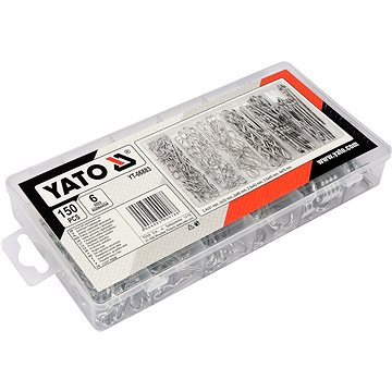 

YATO Závlačky pružinové sada 150ks YT-06883