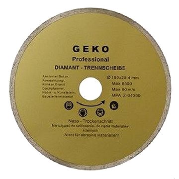 

GEKO Kotouč diamantový řezný, 180x22mm