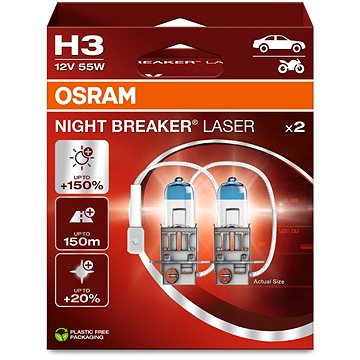

OSRAM H3 Night Breaker Laser Next Generation +150%, 2ks