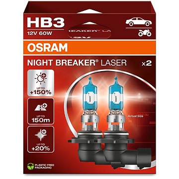 

OSRAM HB3 Night Breaker Laser Next Generation +150%, 2ks