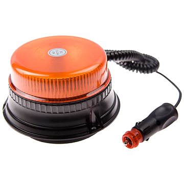 Maják oranžový LED 36W, 12LED, magnet, 1-funkce  - Maják
