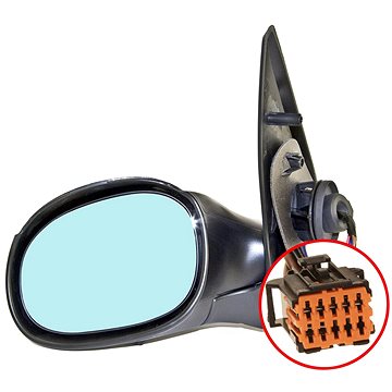 

ACI zrcátko pro PEUGEOT 206, 98- pro lak (pro