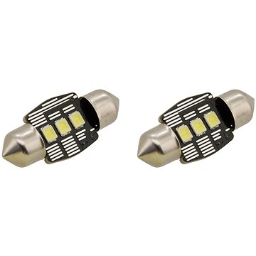 COMPASS Žárovka 3 LED SMD 12V  suf.11X32 SV8.5 NEW-CAN-BUS bílá 2ks - LED autožárovka