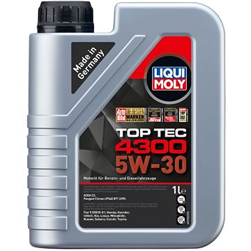 

Liqui Moly Motorový olej TopTec 4300 5W-30, 1L