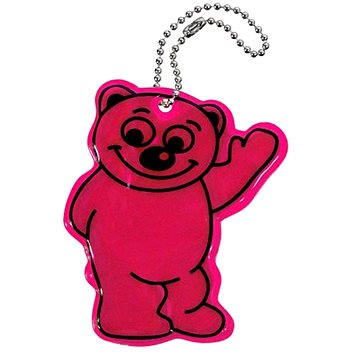 

Přívěšek reflexní BEAR - fialový