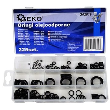 

GEKO O-kroužky odolné proti olejům 225ks