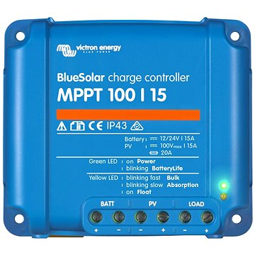 

VICTRON ENERGY MPPT regulátor BlueSolar 100/15