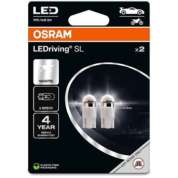 

OSRAM LEDriving SL W5W Studeně bílá 6000K 12V dva kusy v balení