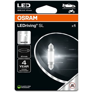 

OSRAM LEDriving SL C5W délka 41mm Studeně bílá 6000K 12V jeden kus v balení