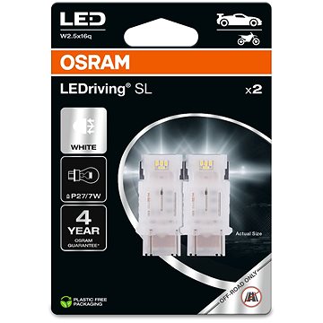 OSRAM LEDriving SL P27/7W Studeně bílá 6000K 12V dva kusy v balení