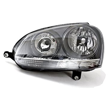 

ACI VW GOLF 03-08 přední světlo H7+H7+blikač (el.ovládané+mot.) černé-chrom GTI L