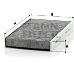 

MANN-FILTER CUK1629 pro vozy NISSAN;RENAULT