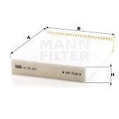 

MANN-FILTER CU25012 pro vozy DACIA;NISSAN;RENAULT