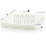 

MANN-FILTER CU2545 pro vozy AUDI;MERCEDES-BENZ;PUCH;SEAT;SKODA;VW