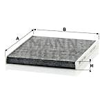 

MANN-FILTER CUK2026 pro vozy ABARTH;FIAT;FORD;LANCIA