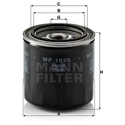 

MANN-FILTER WP1026 pro vozy TOYOTA