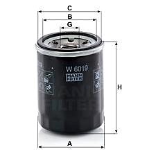 

MANN-FILTER W6019 pro vozy SUBARU, TOYOTA