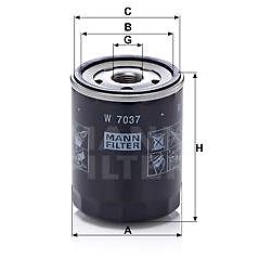 

MANN-FILTER W7037 pro vozy SUBARU
