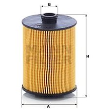 

MANN-FILTER HU8009z pro vozy PORSCHE, SKODA, VW