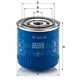 

MANN-FILTER W920/48 pro vozy NISSAN, VW