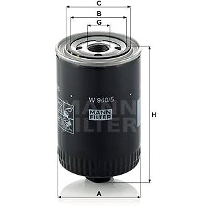 

MANN-FILTER W940/5 pro vozy LAMBORGHINI