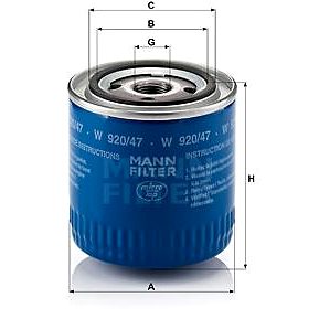 

MANN-FILTER W920/47 pro vozy JEEP
