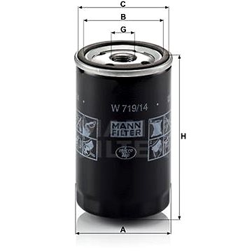 

MANN-FILTER W719/14 pro vozy CHRYSLER, JEEP