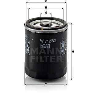 

MANN-FILTER W712/82 pro vozy FORD
